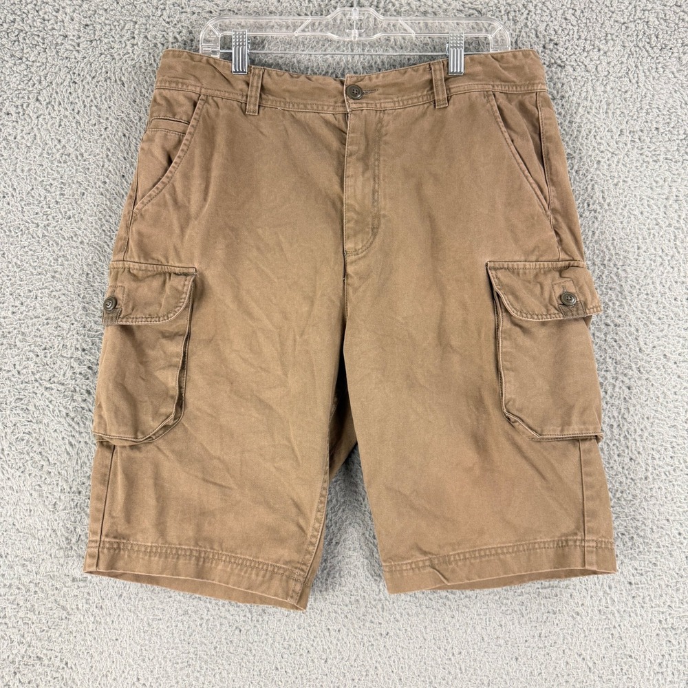 Koto Urban Outfitters Cargo Shorts Mens 32 Brown Cotton Canvas Utility Pockets